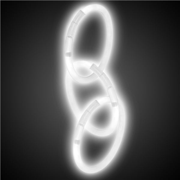 White 8" Glow Bracelets
