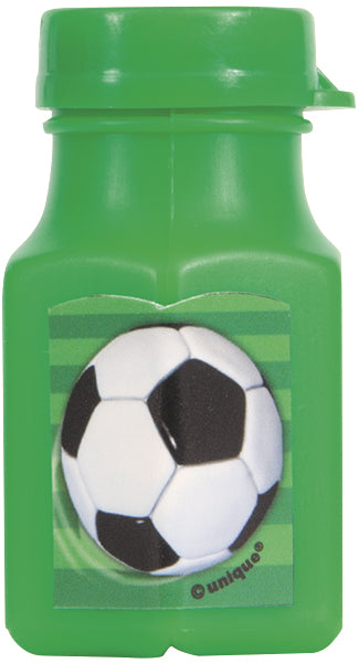 3D Soccer Mini Bubble Bottles, 4ct