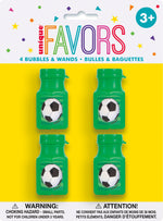 3D Soccer Mini Bubble Bottles, 4ct - Image 2