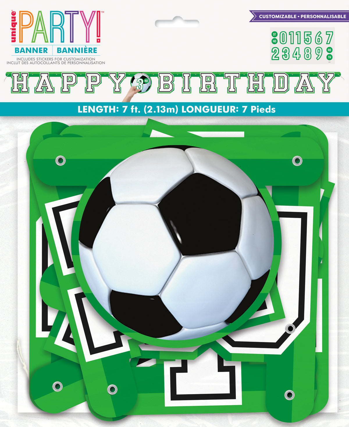 3D Soccer Jointed Banner, 7 ft - Image 2