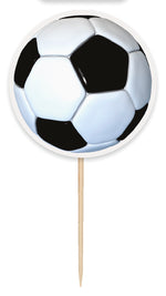 3D Soccer Cake Toppers, 6ct - Image 3