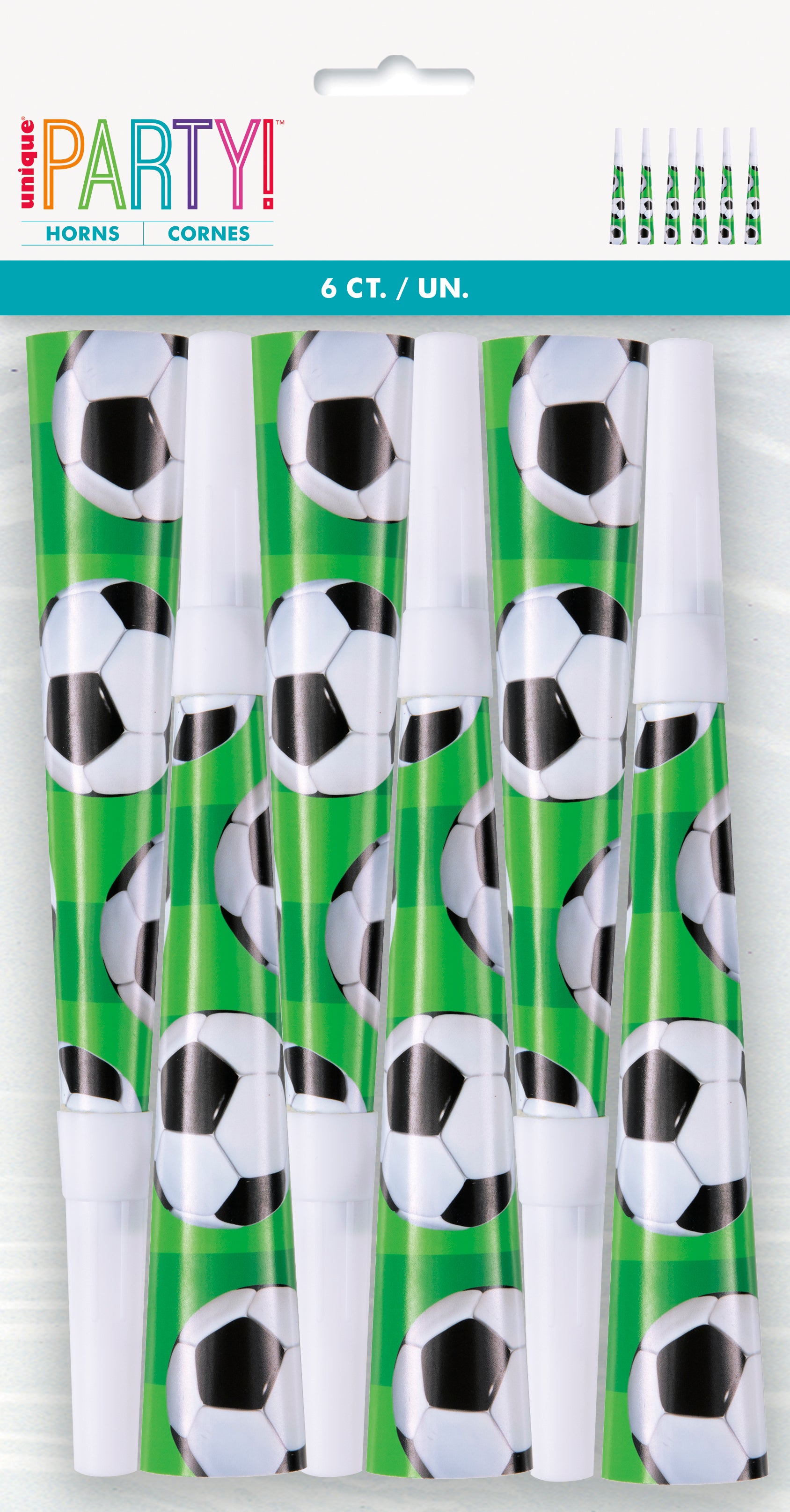 3D Soccer Horns, 6ct - Image 2