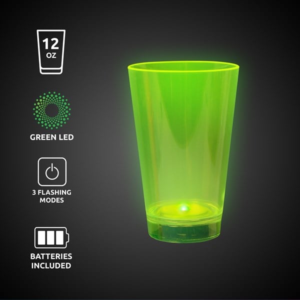 Neon Green LED 12 oz. Cup