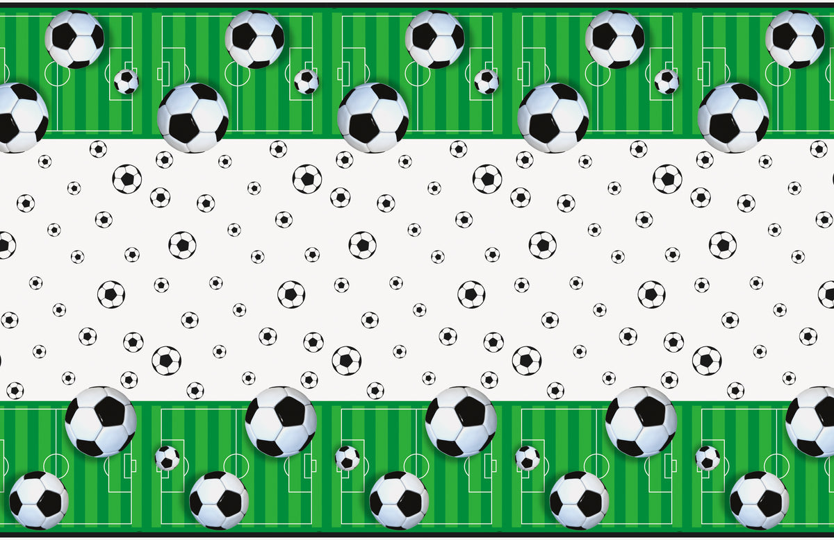 3D Soccer Rectangular Plastic Table Cover, 54" x 84" - Image 4