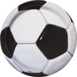 3D Soccer Round 9" Dinner Plates, 8ct