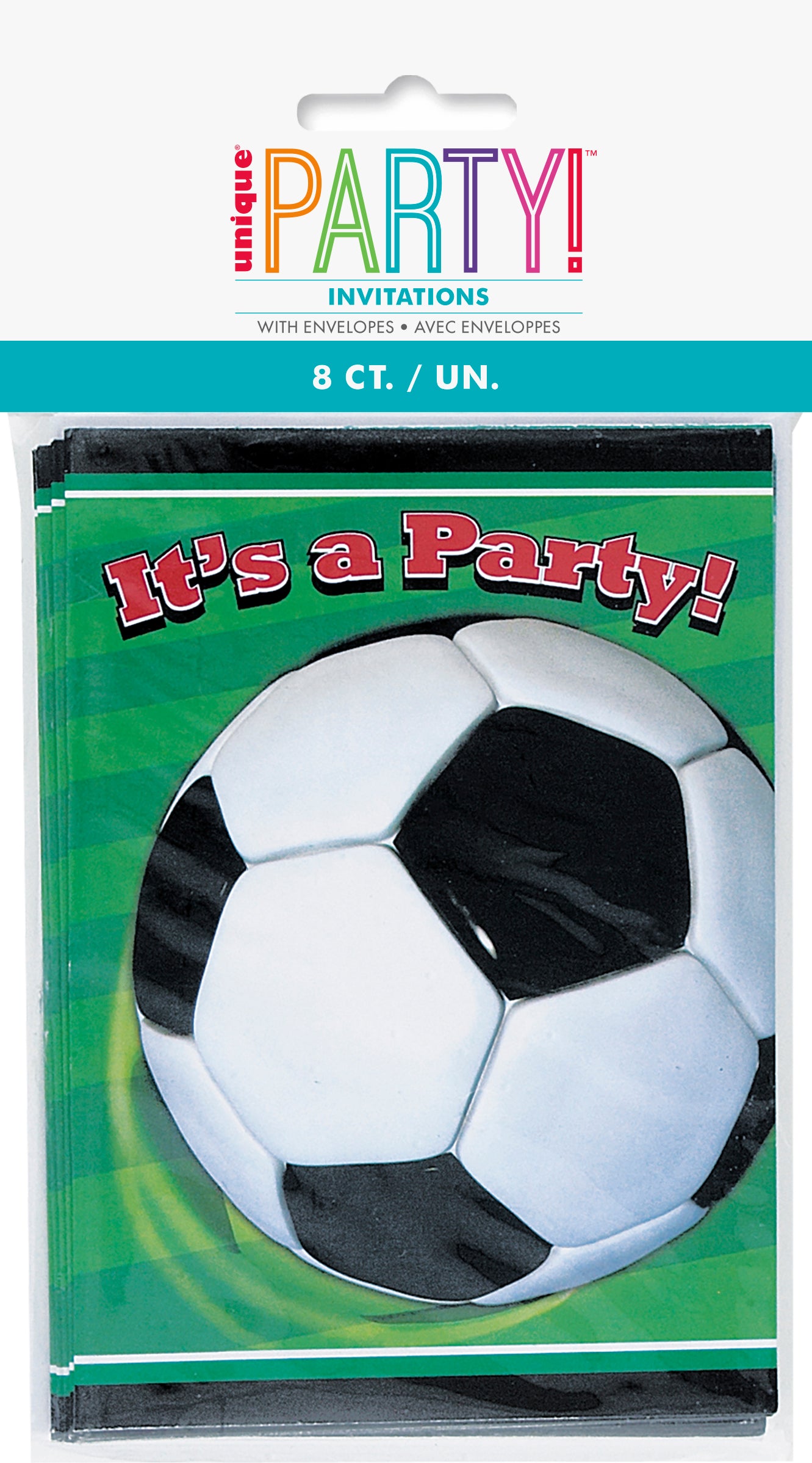 3D Soccer Invitations, 8ct - Image 2