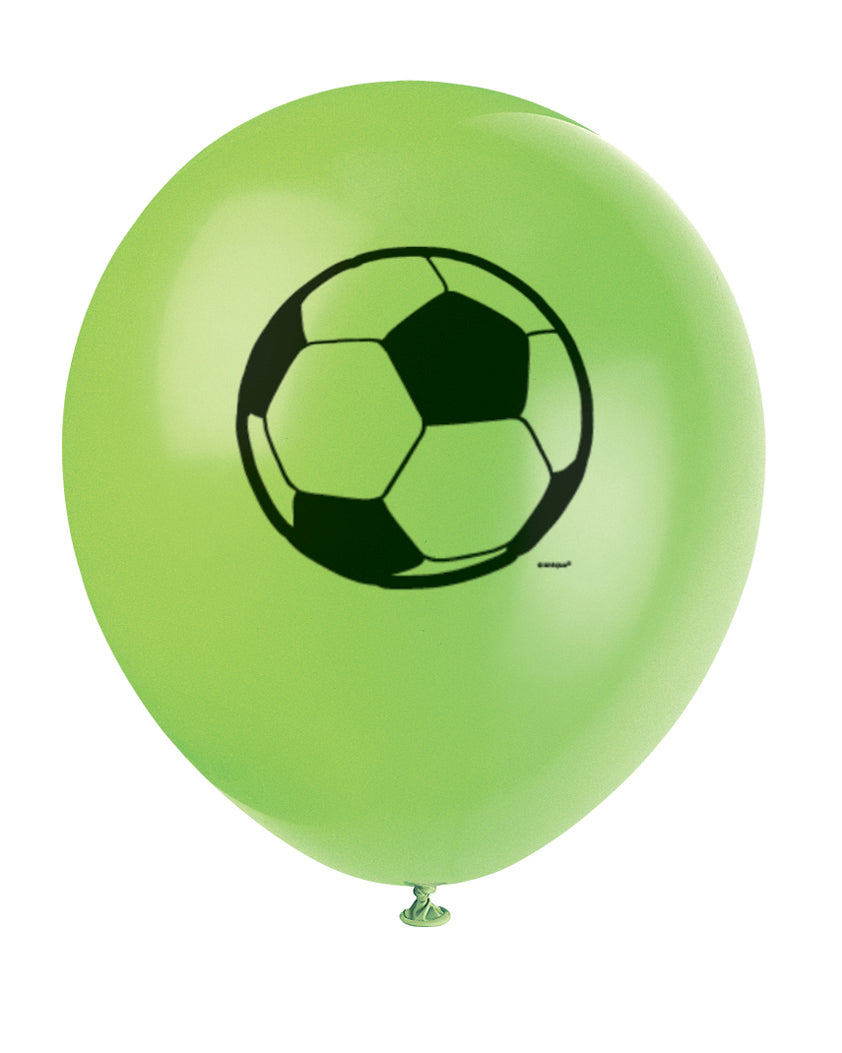 3D Soccer 12" Latex Balloons, 8ct - Image 3
