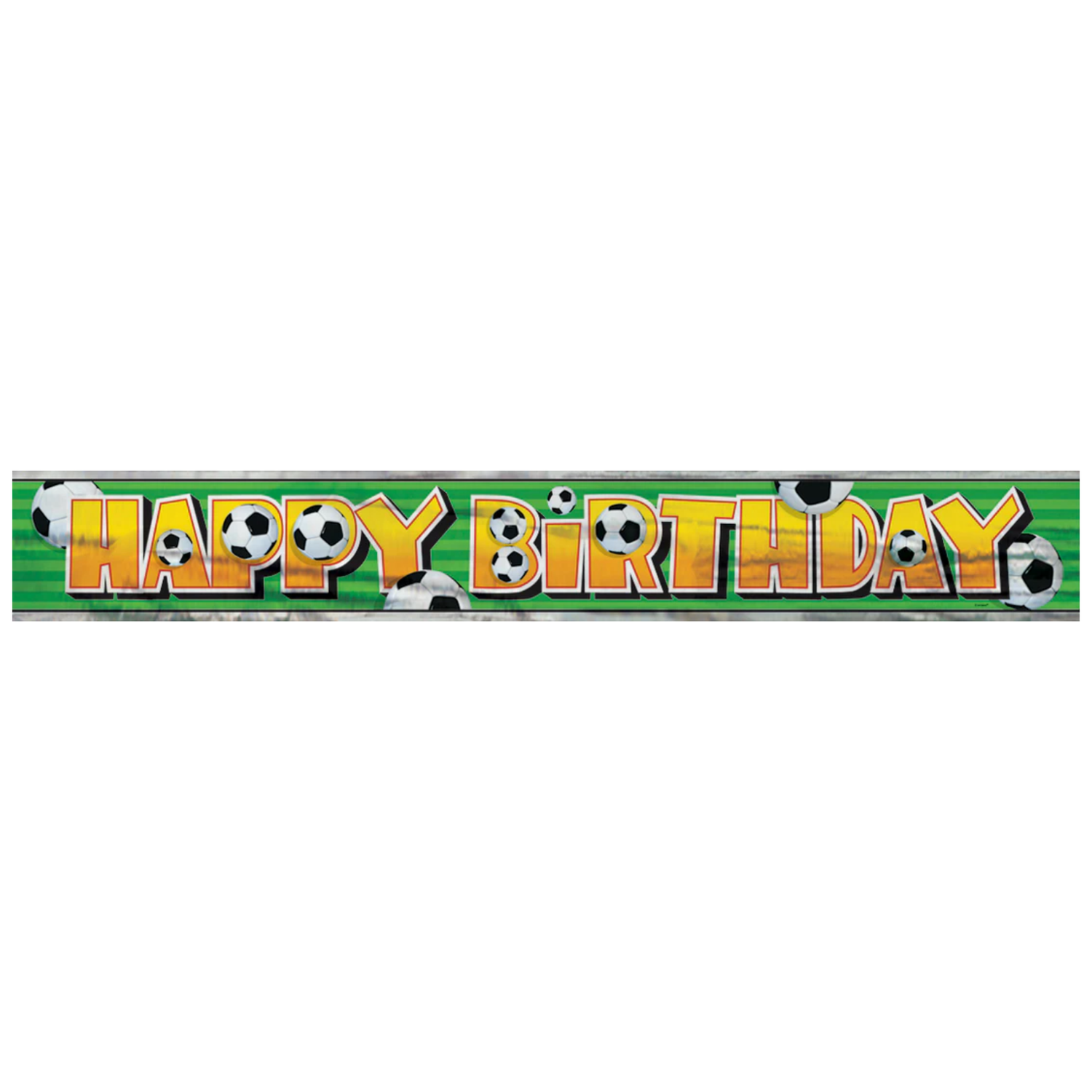 Foil 3D Soccer Banner, 12 ft