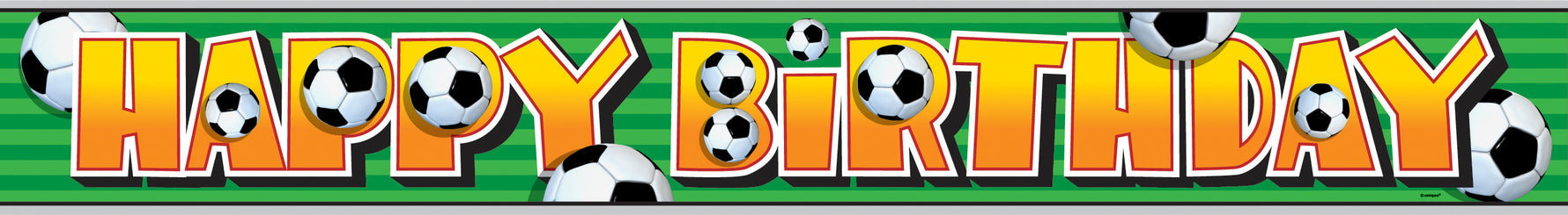 Foil 3D Soccer Banner, 12 ft - Image 5