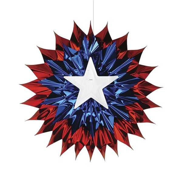 Patriotic Metallic Star