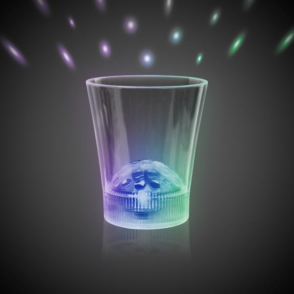 LED Disco Ball 8 oz. Rocks Glass