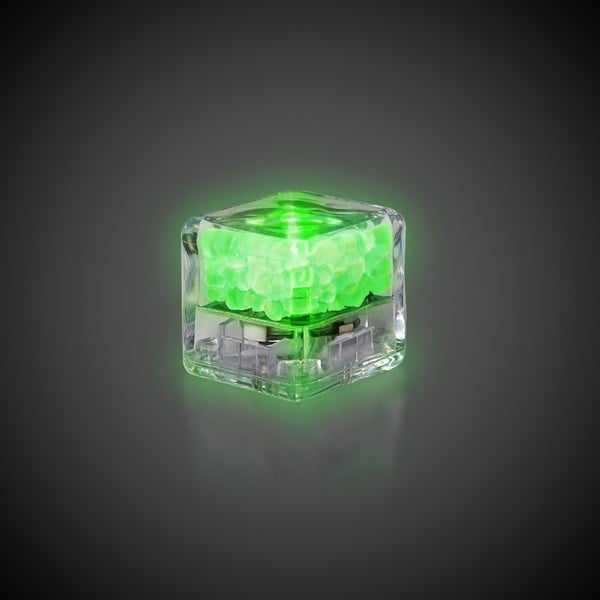 Green Liquid-Activated LED Ice Cubes