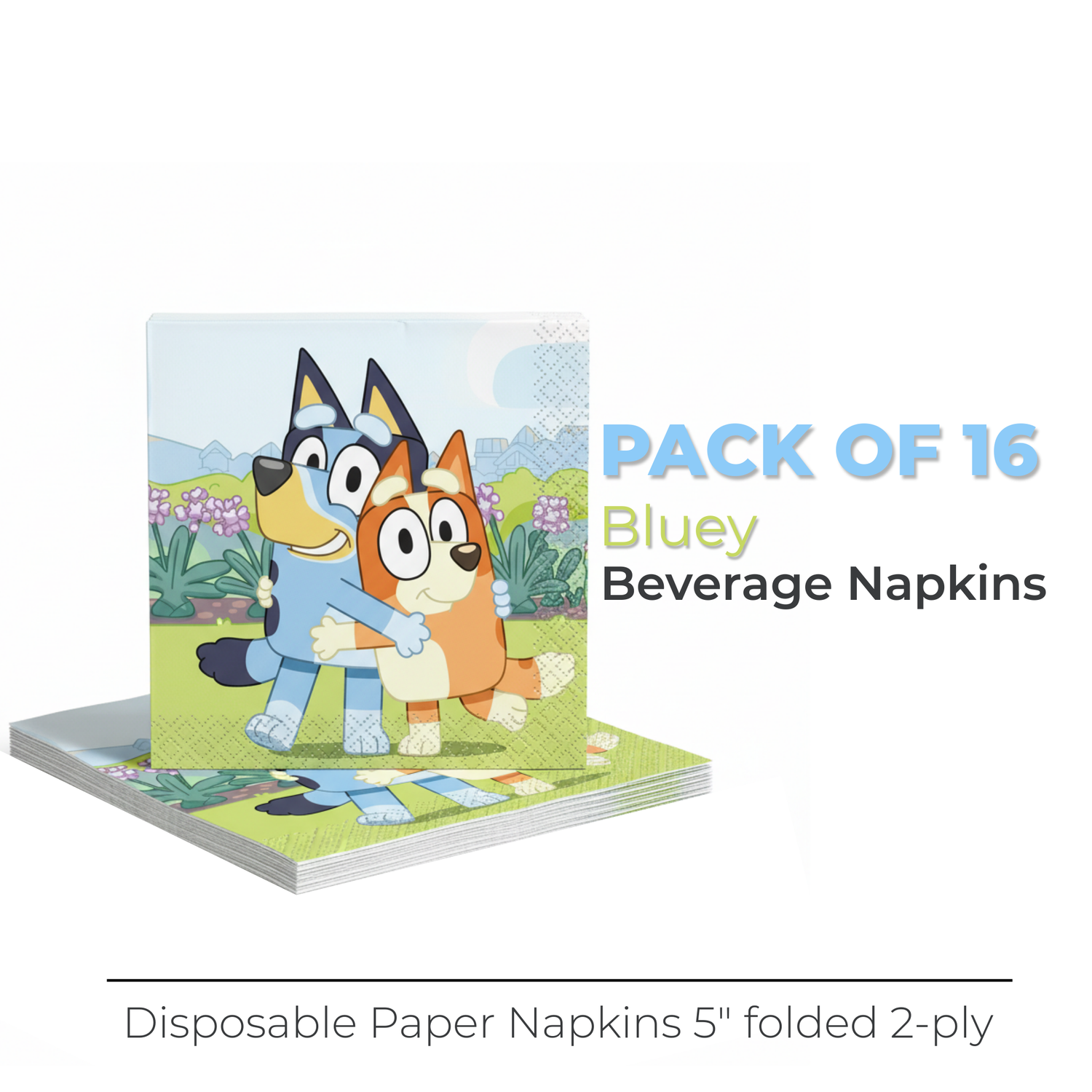 Bluey Beverage Napkins, 16ct