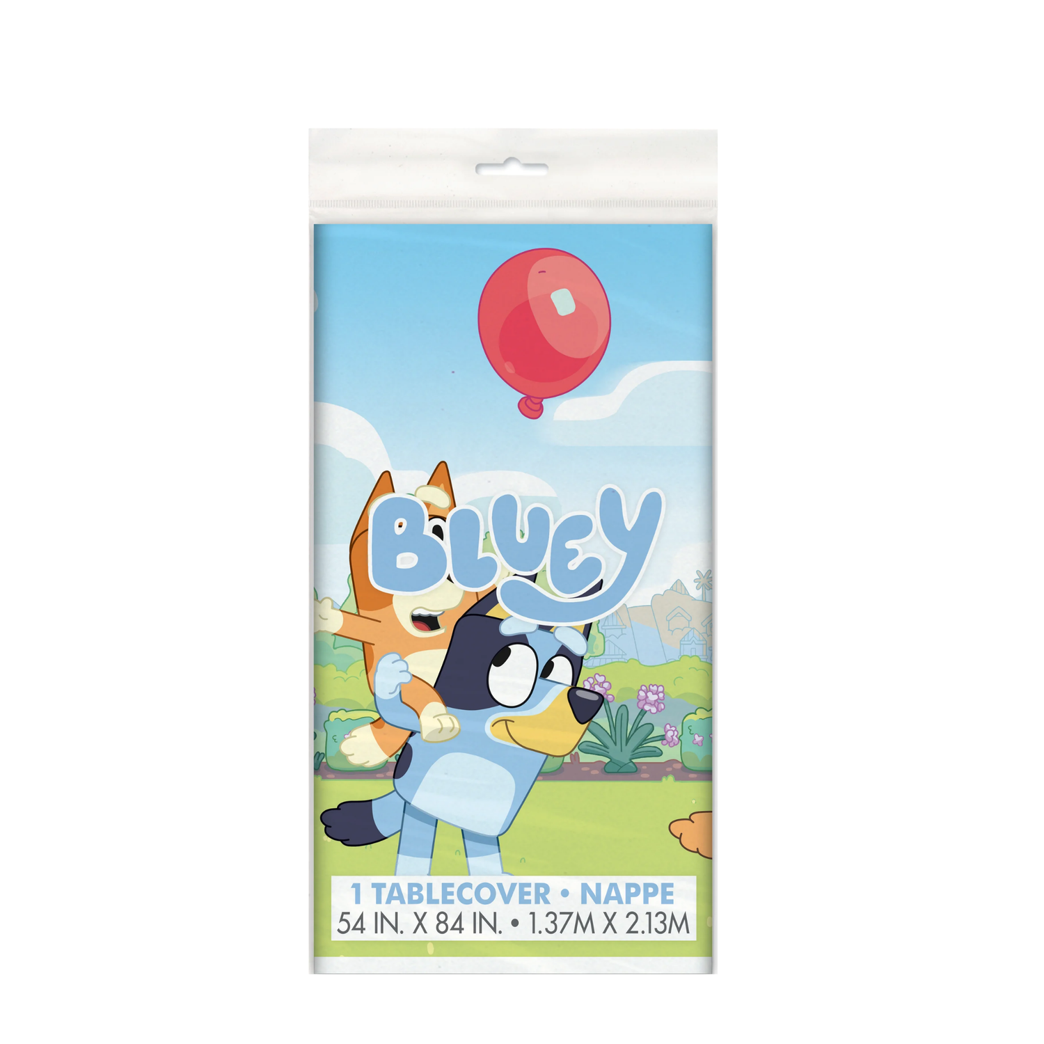 Bluey Rectangular Plastic Table Cover, 54" x 84"