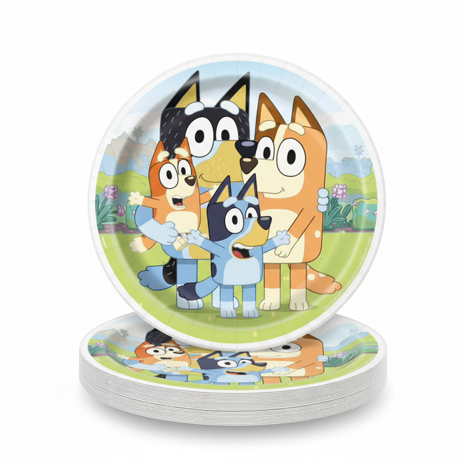 Bluey Round 9" Dinner Plates, 8ct