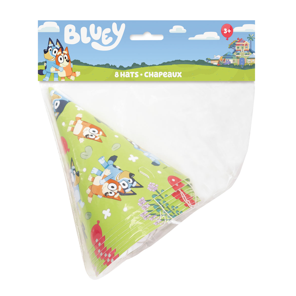 Bluey Party Hats, 8ct - Image 2