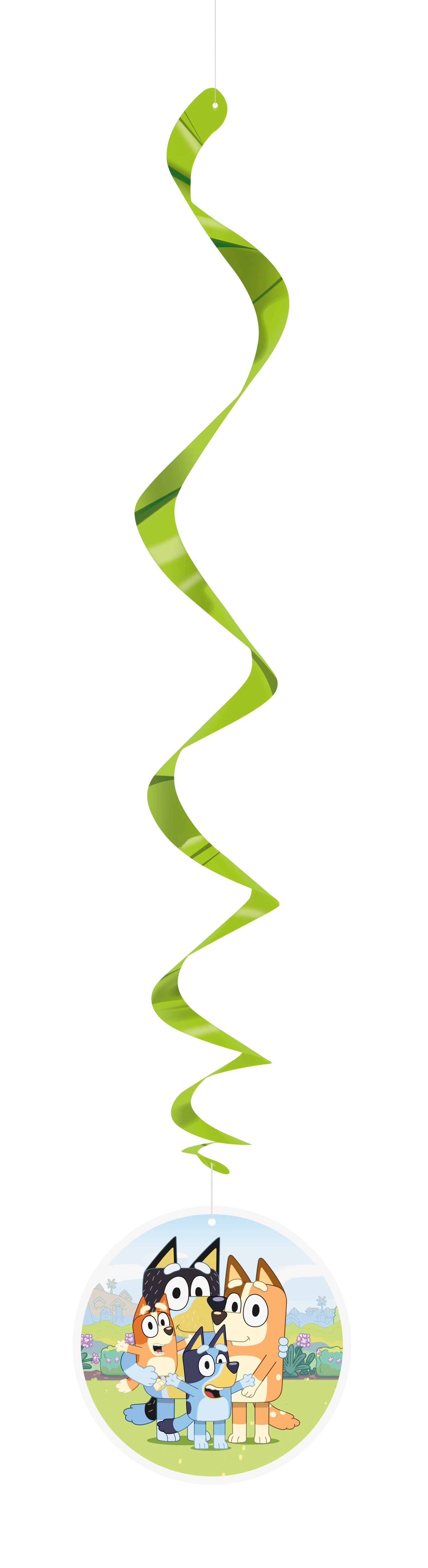 Bluey 26" Hanging Swirl Decorations, 3ct - Image 2