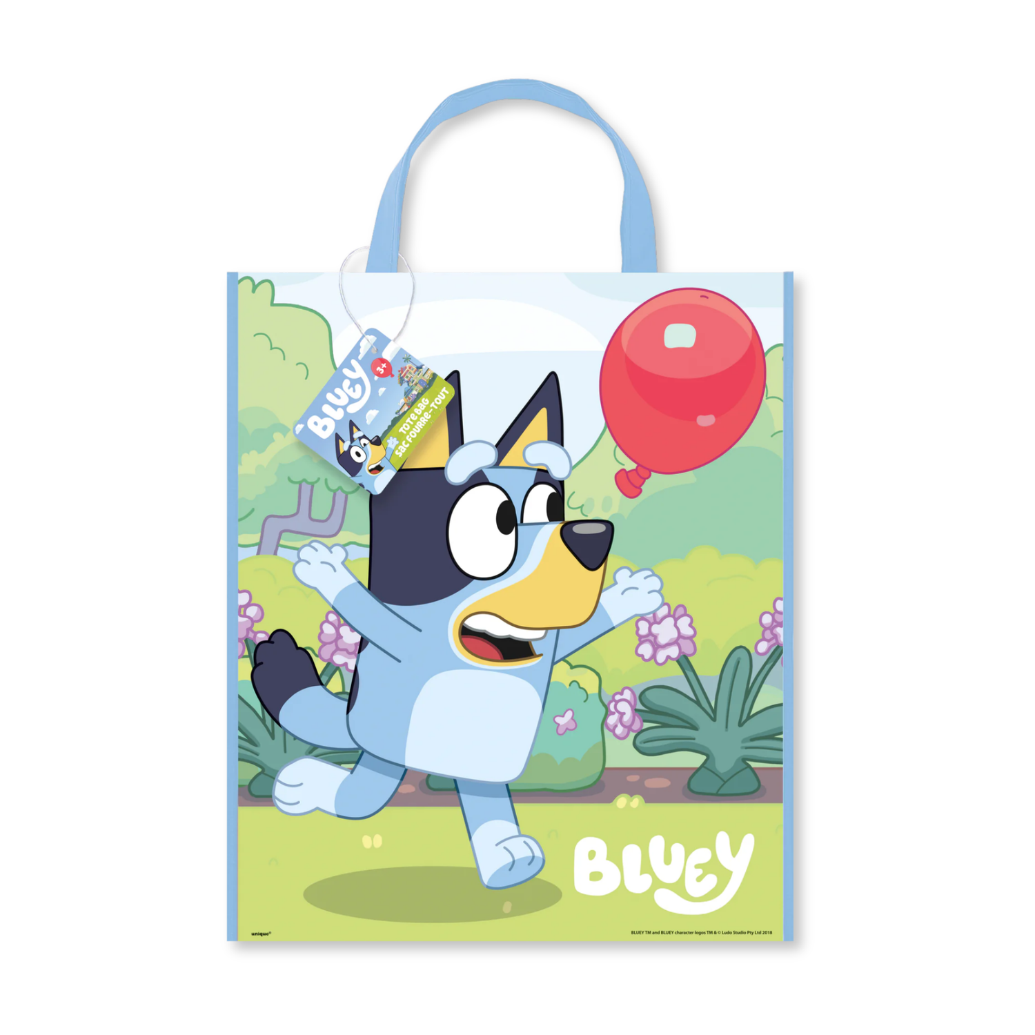 Bluey Party Tote Bag, 13" x 11"