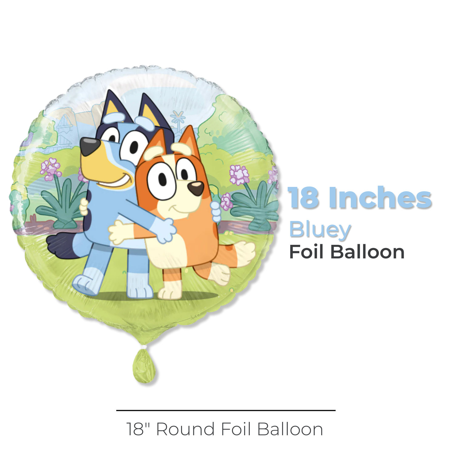 Bluey Round Foil Balloon 18", Packaged