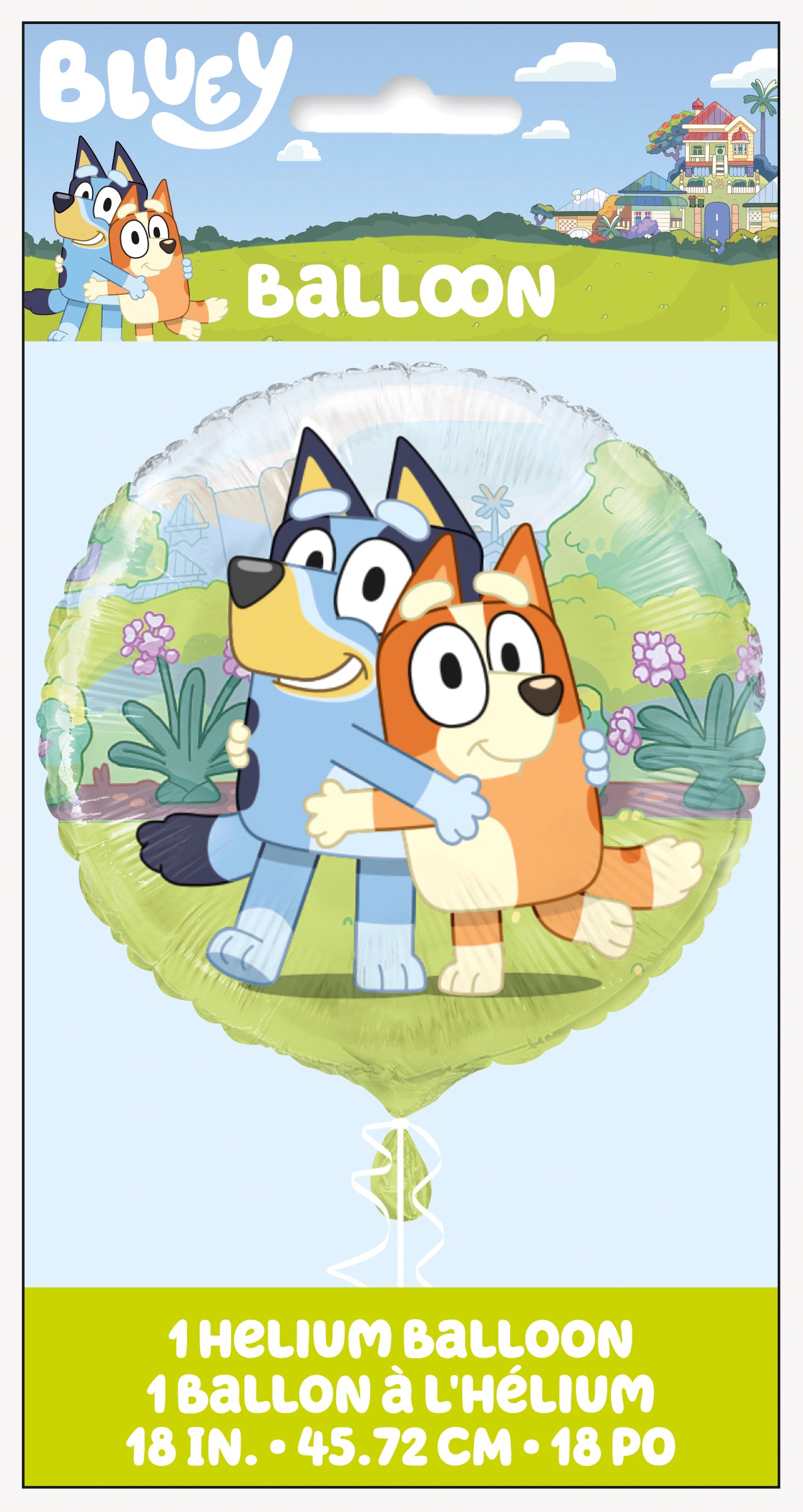 Bluey Round Foil Balloon 18", Packaged - Image 2