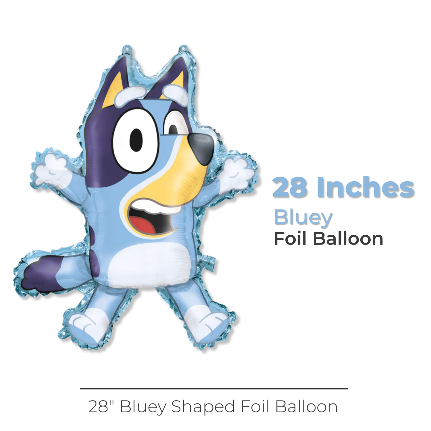 Bluey Shaped 28" Foil Balloon, Packaged