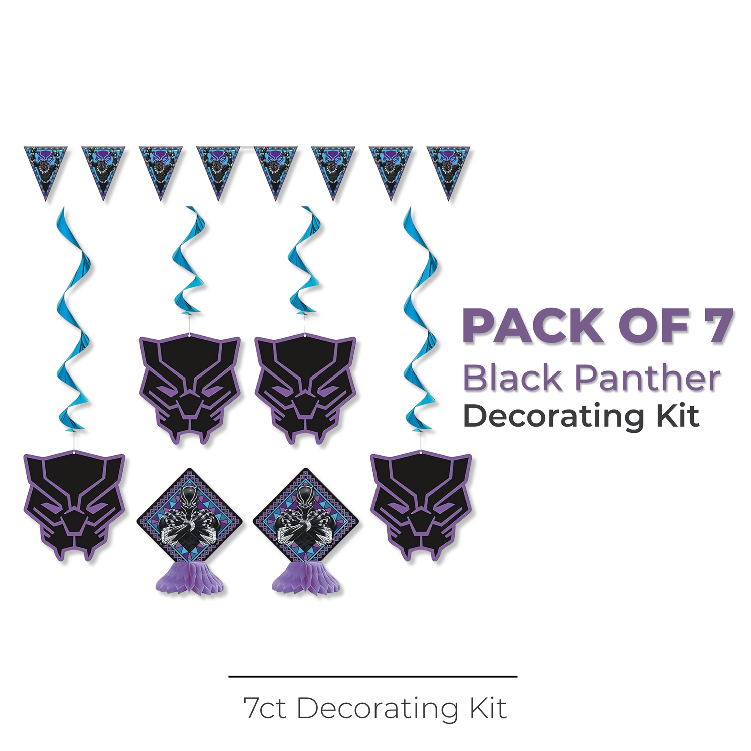 Black Panther Decorating Kit, 7pc