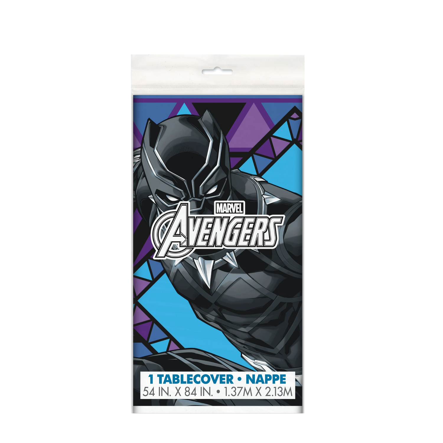 Black Panther Rectangular Plastic Table Cover, 54" x 84"