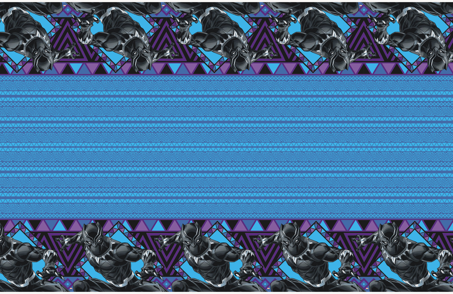 Black Panther Rectangular Plastic Table Cover, 54" x 84" - Image 3