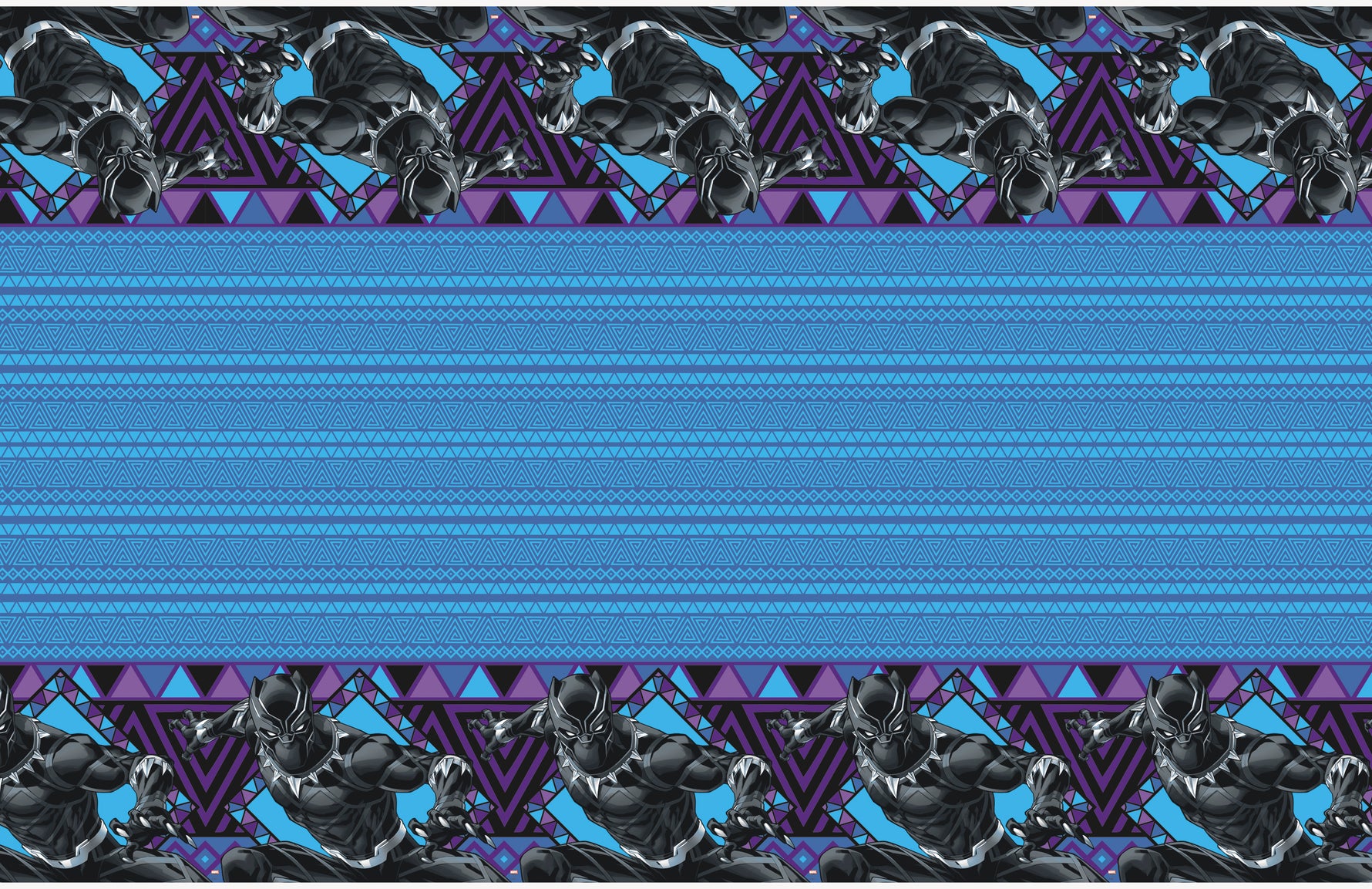 Black Panther Rectangular Plastic Table Cover, 54" x 84" - Image 3