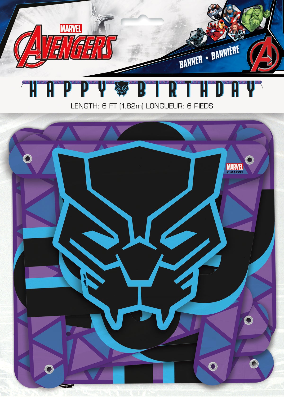 Black Panther Jointed Banner, 6 ft - Image 2