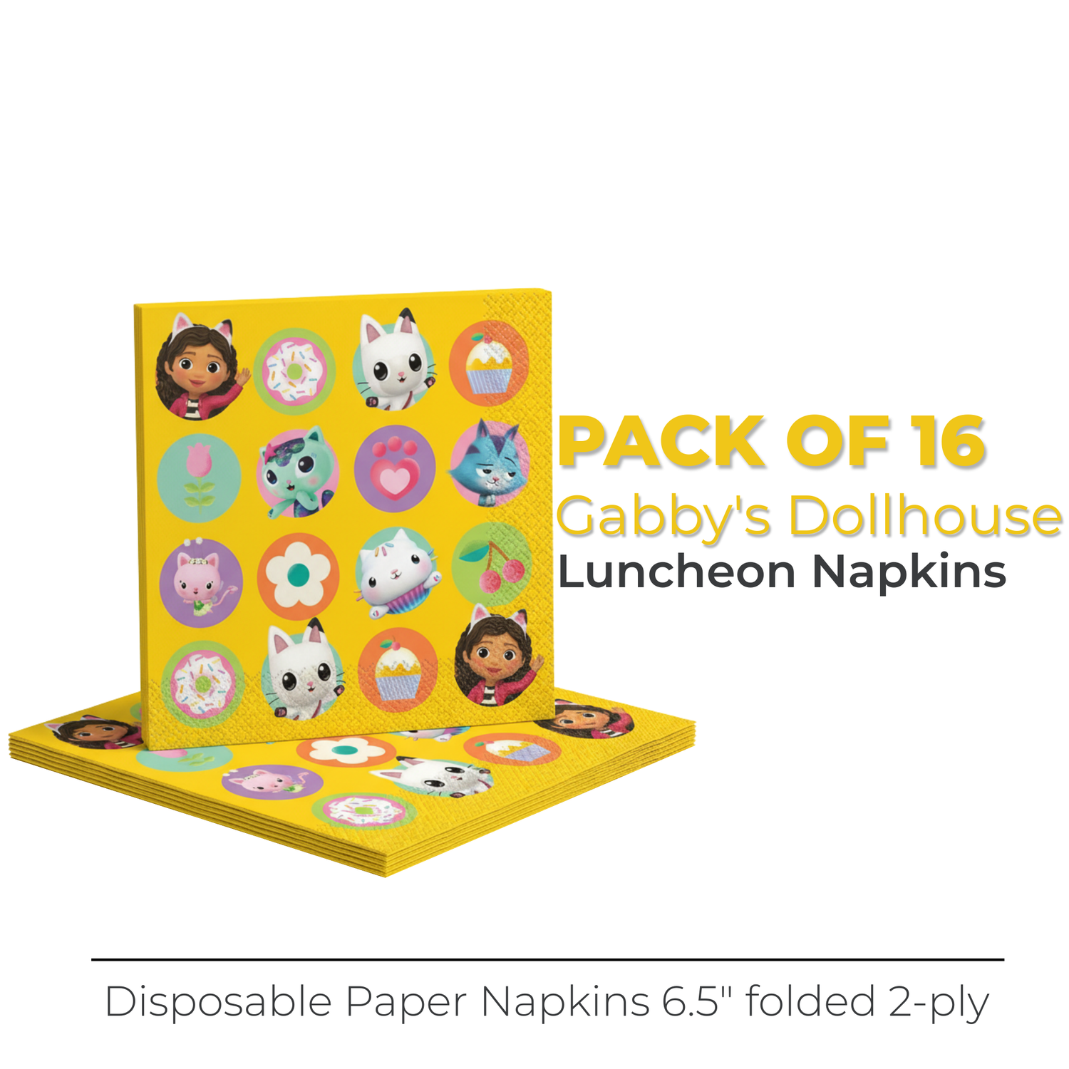 Gabby's Dollhouse Luncheon Napkins, 16ct