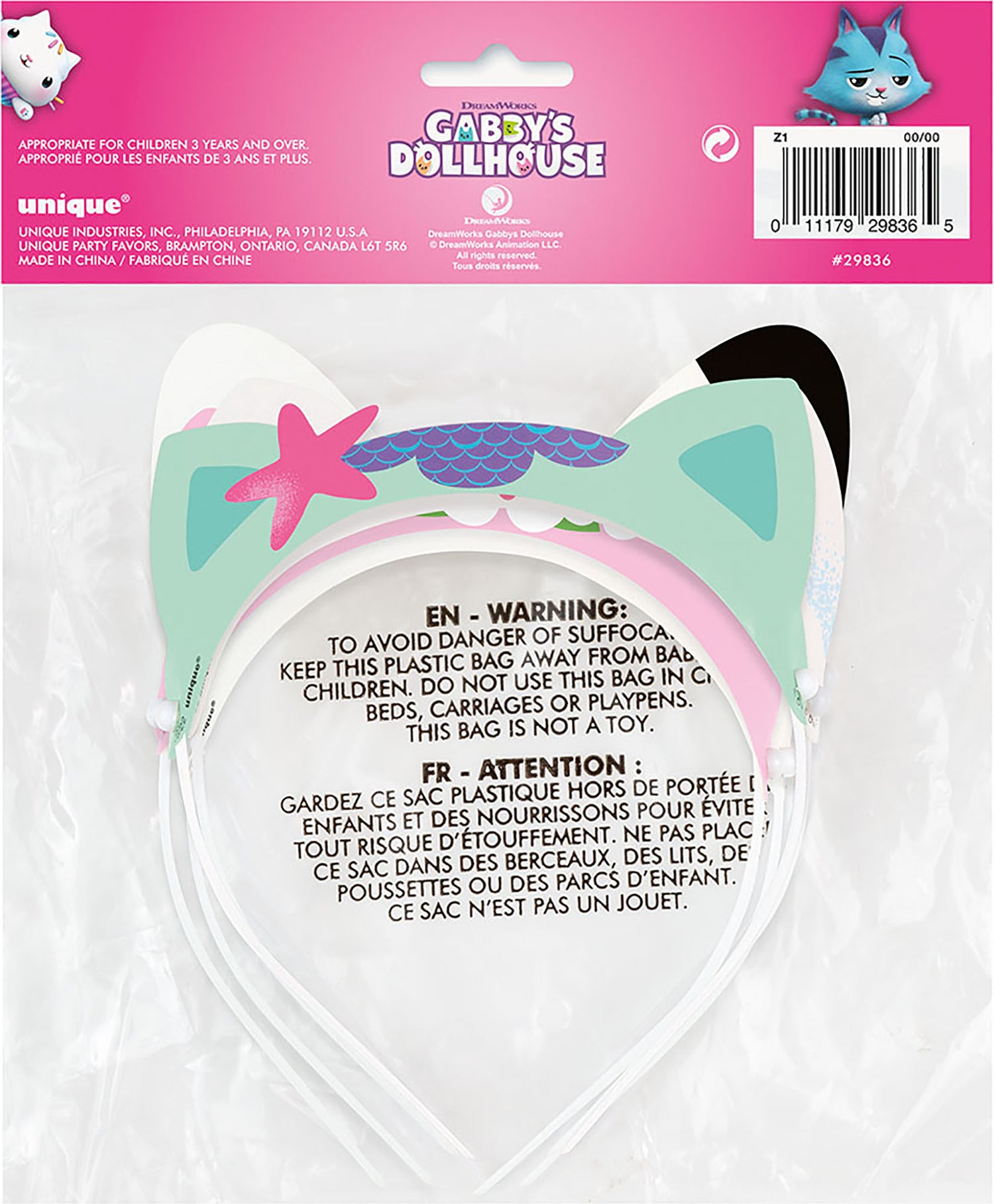 Gabby's Dollhouse Glitter Paper Headbands, 4ct - Image 2