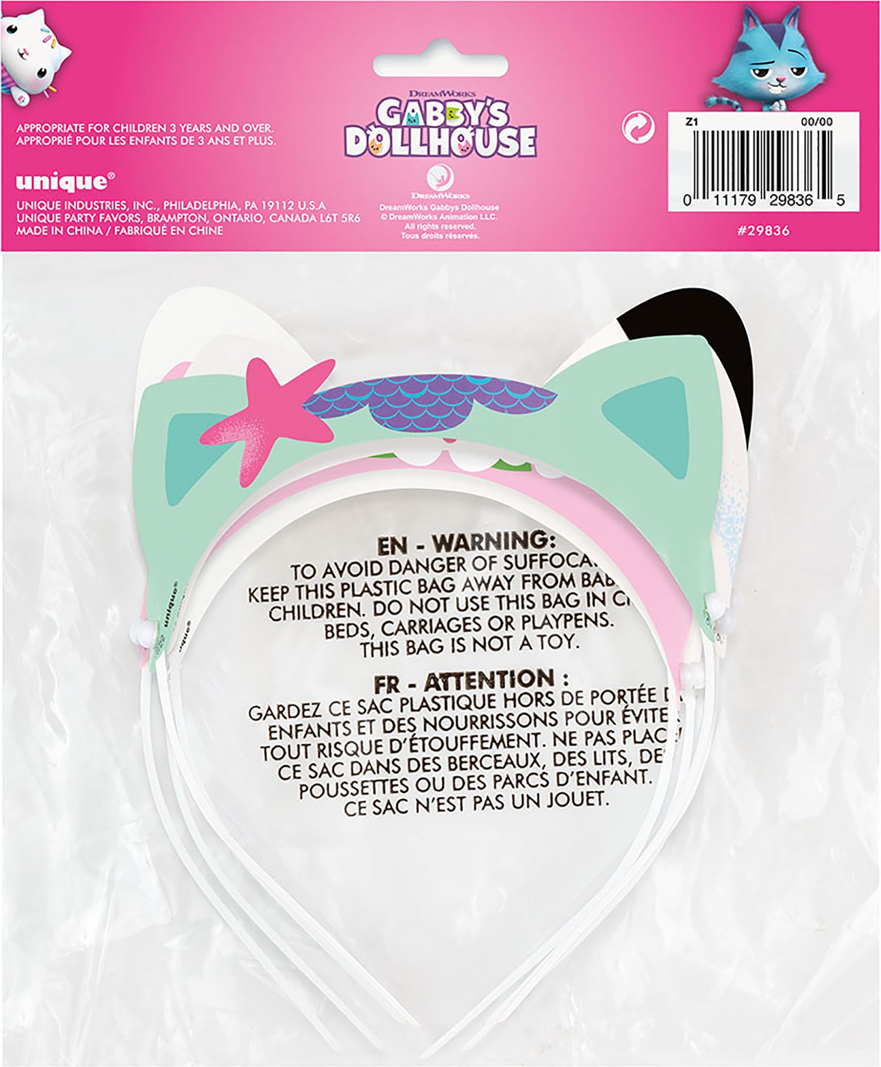 Gabby's Dollhouse Glitter Paper Headbands, 4ct - Image 2