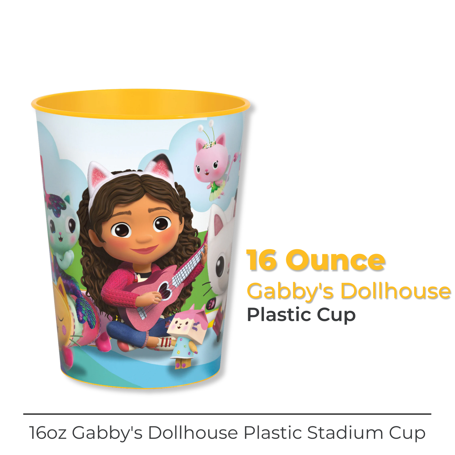 Gabby's Dollhouse 16oz Plastic Stadium Cup