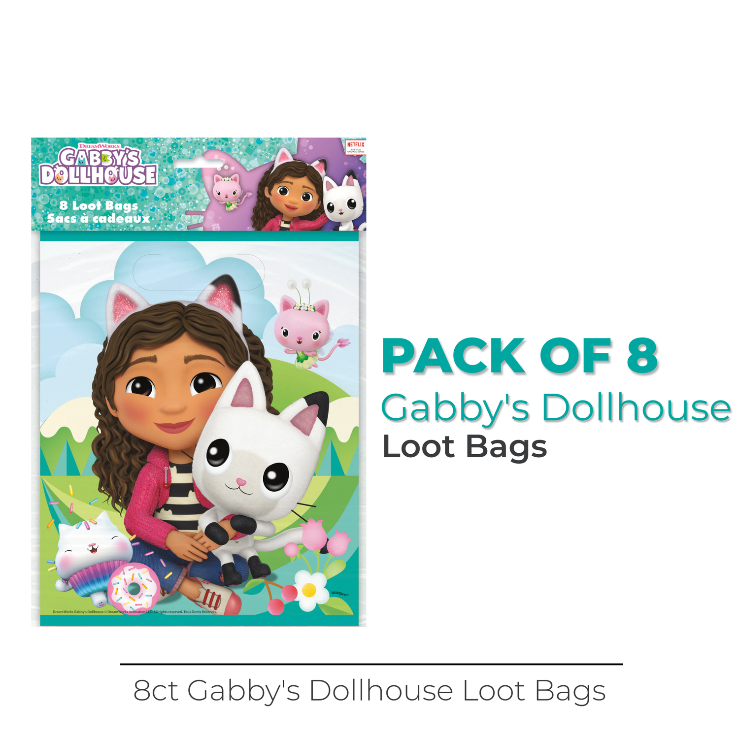 Gabby's Dollhouse Loot Bags, 8ct