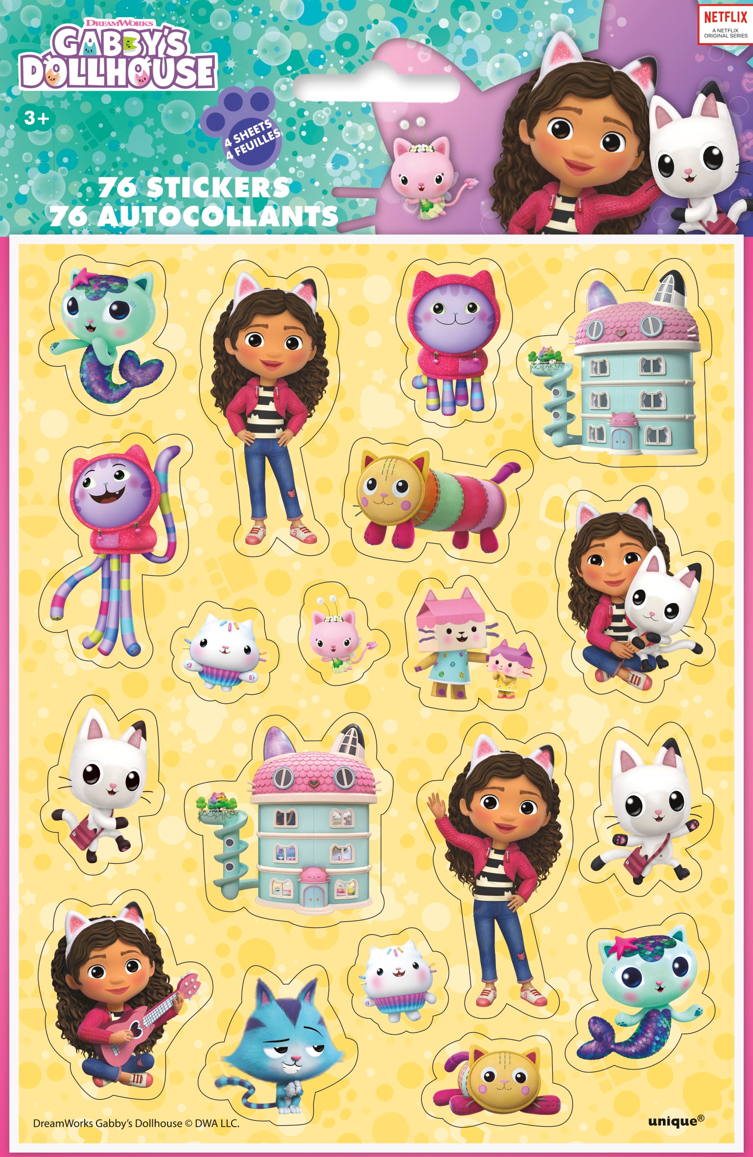 Gabby's Dollhouse Sticker Sheets, 4ct - Image 2