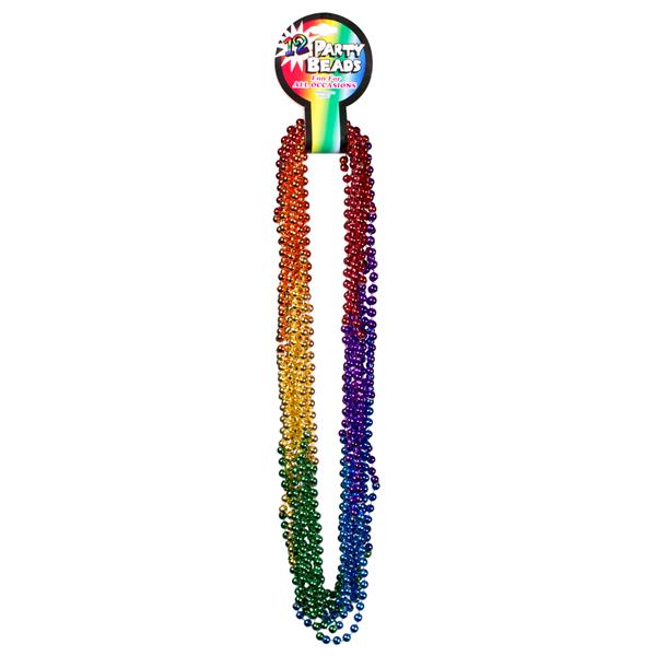 Rainbow Bead 33" Necklaces