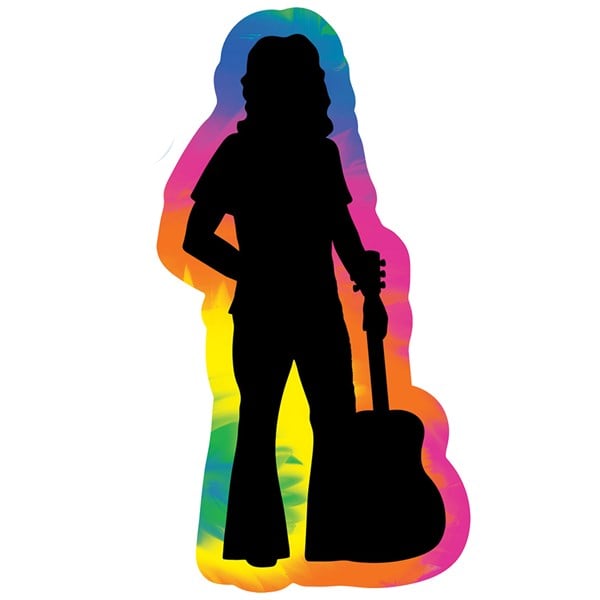 Tie Dye Hippie Silhouettes