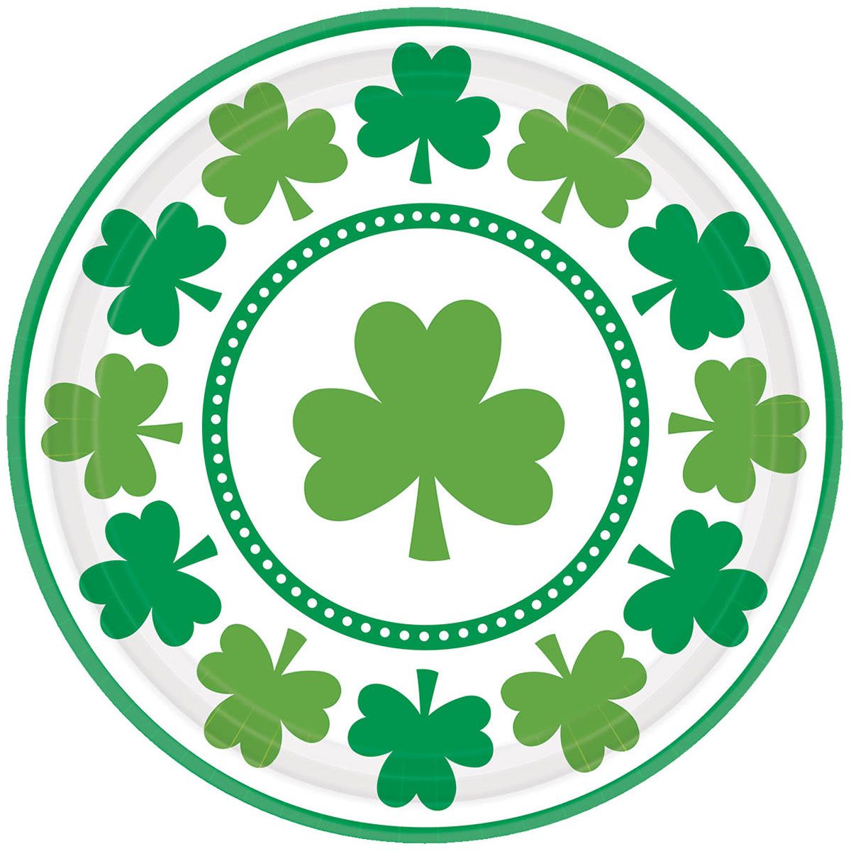 St. Pat's Shamrocks 9" Plates