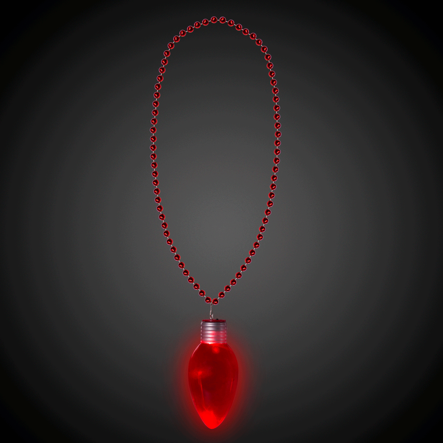 LED Jumbo Christmas Bulb Necklace