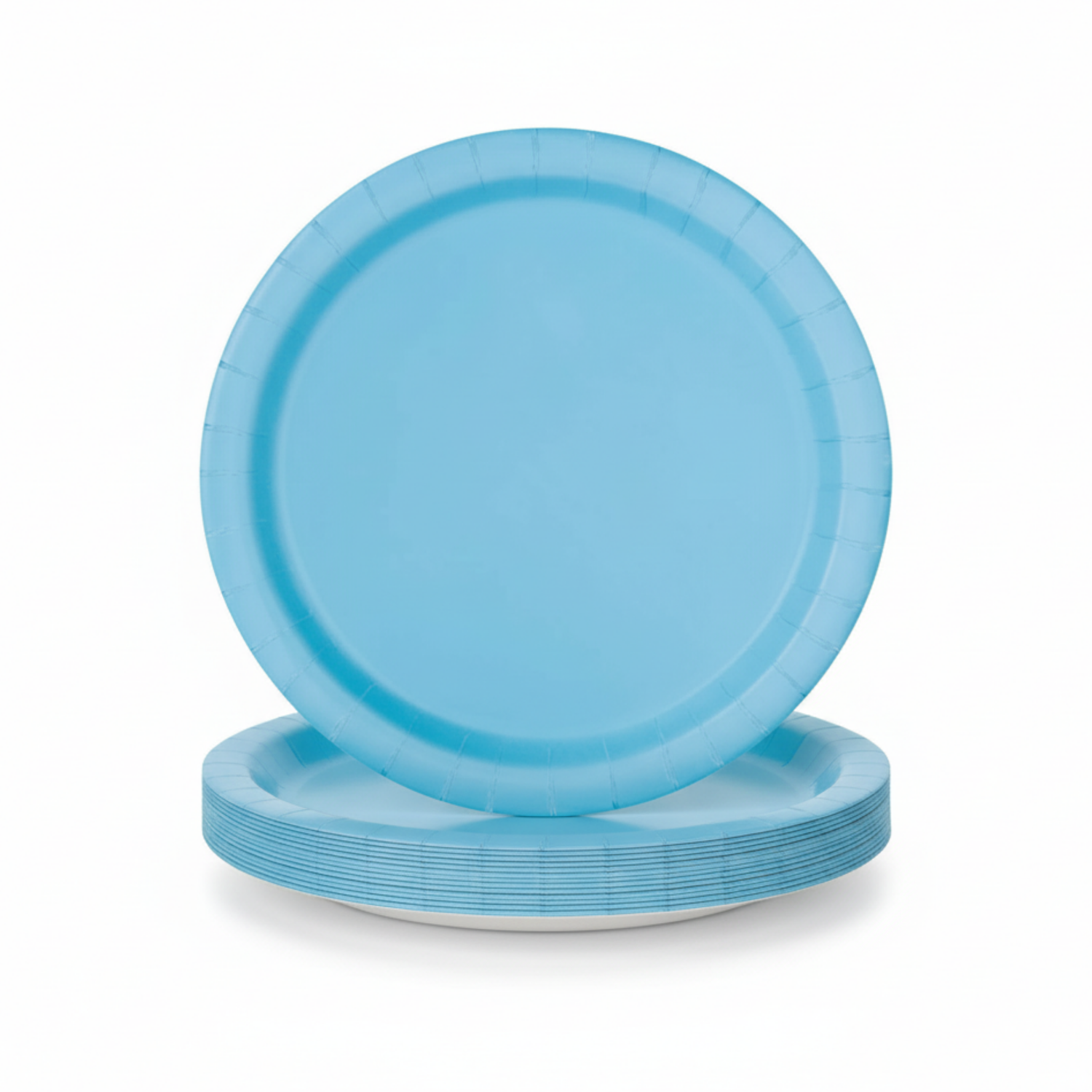 Powder Blue Solid Round 7" Dessert Plates, 20ct