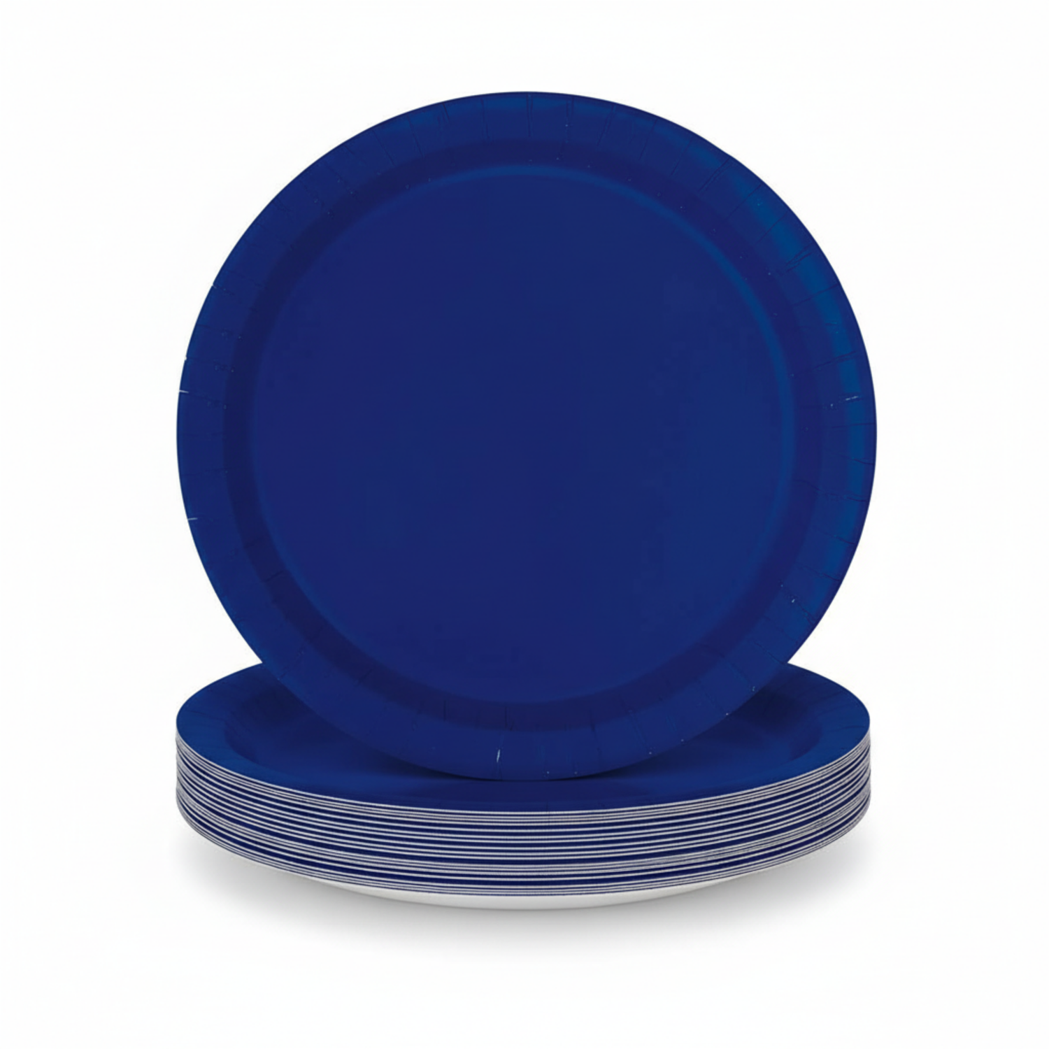 True Navy Blue Solid Round 7" Dessert Plates, 20ct