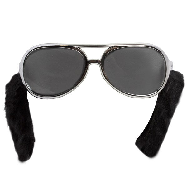 King Silver Sunglasses with Sideburns