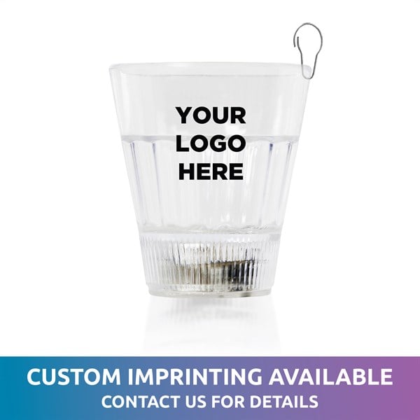 LED Green 2 oz. Shot Glass with Clip