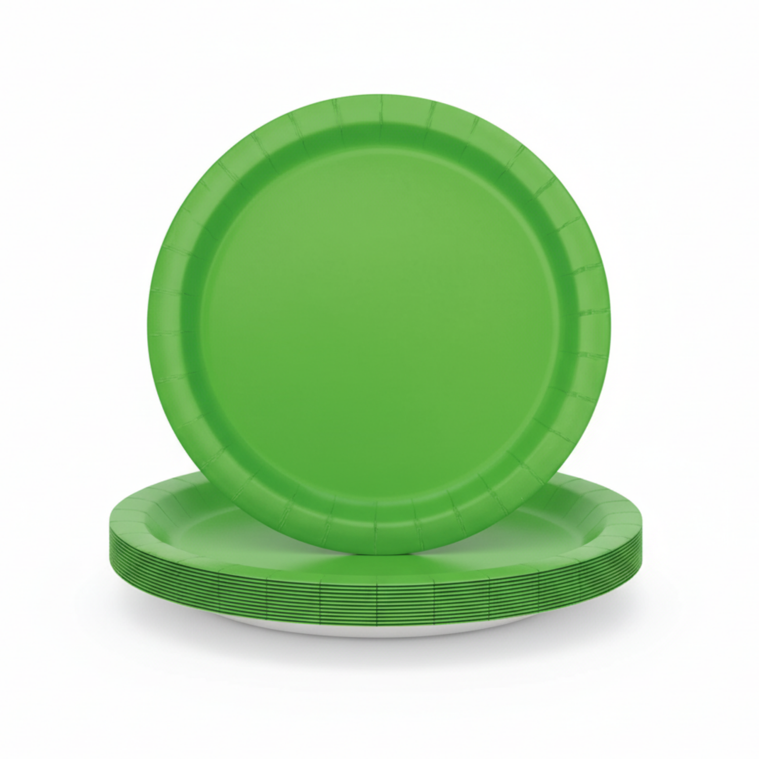 Lime Green Solid Round 7" Dessert Plates, 20ct