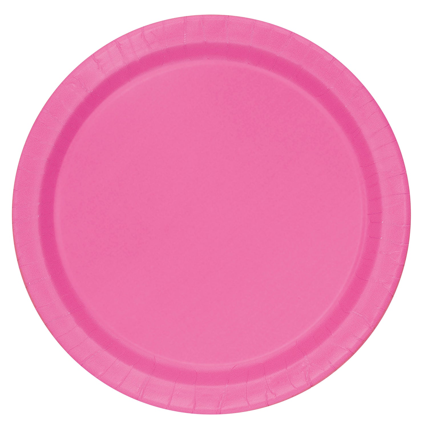 Hot Pink Solid Round 7" Dessert Plates, 20ct
