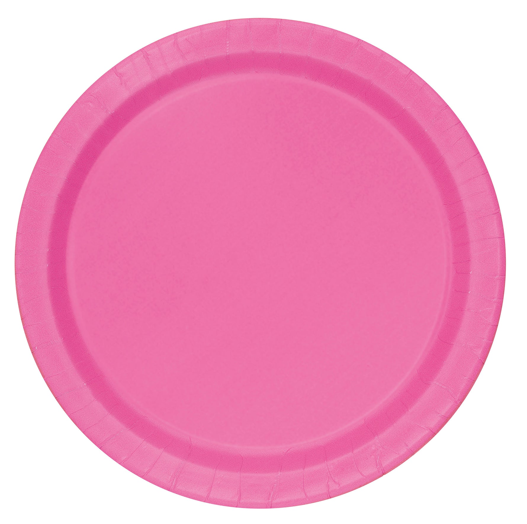 Hot Pink Solid Round 7" Dessert Plates, 20ct