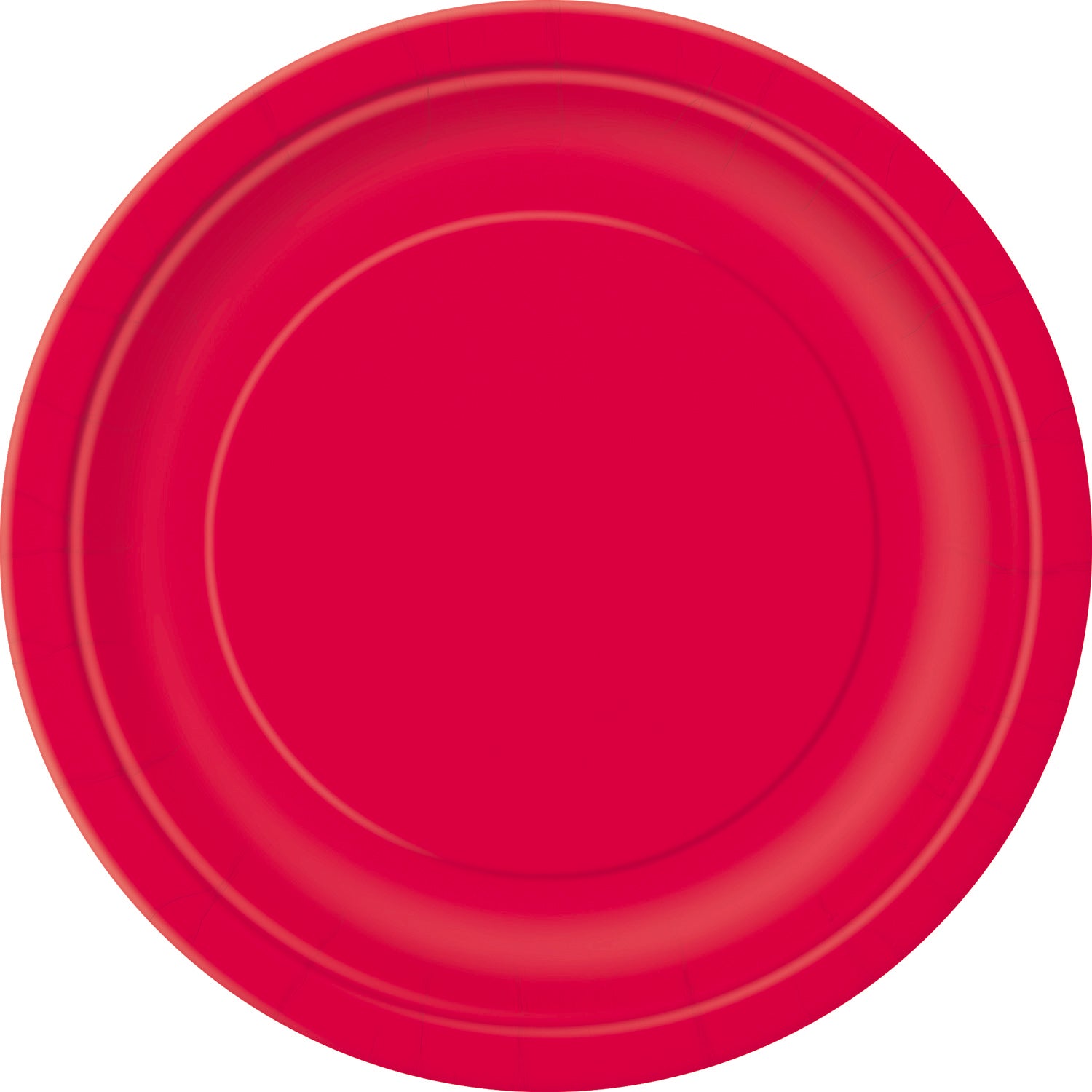 Ruby Red Solid Round 7" Dessert Plates, 20ct