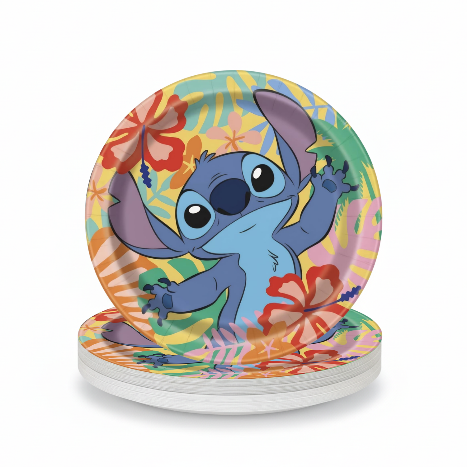 Disney Stitch Round 9" Dinner Plates, 8ct