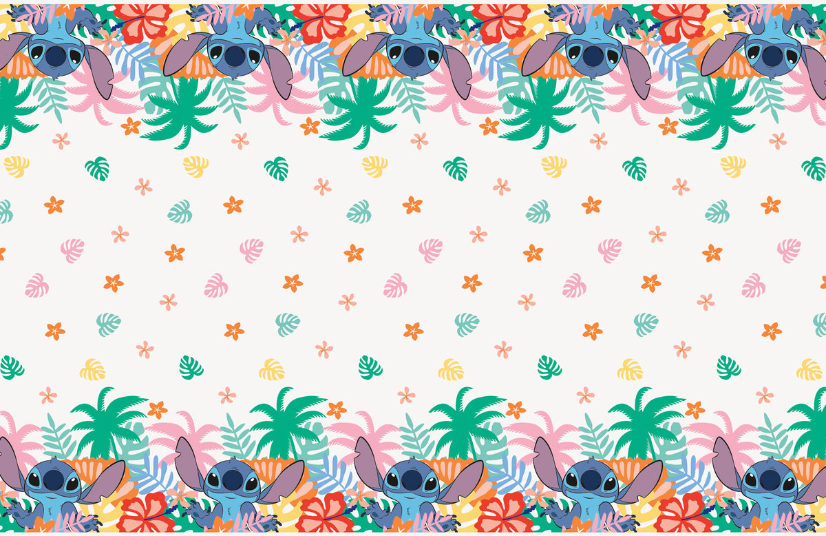 Disney Stitch Rectangular Plastic Table Cover, 54" x 84" - Short Fold - Image 3